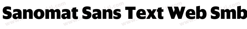 Sanomat Sans Text Web Smbd字体转换